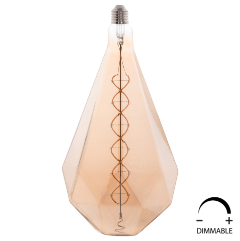 Iluminat economic - LIGHT BULB HM4057 LED FILAMENT 8W E27 3000K GOLD COLOR DIMMABLE
