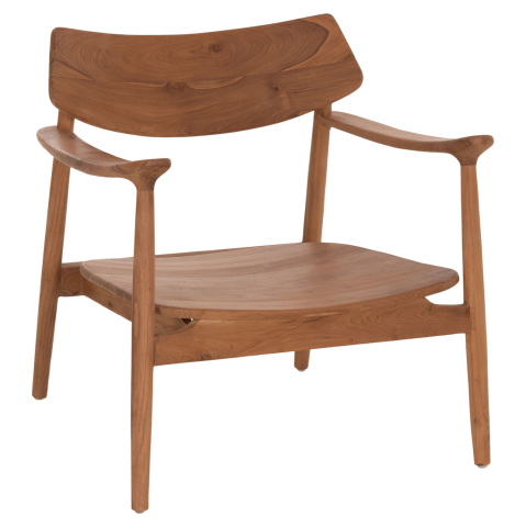 Interior - LOUNGE ARMCHAIR RANGER HM18255.01 TEAK WOOD IN NATURAL 70x73x73Hcm.