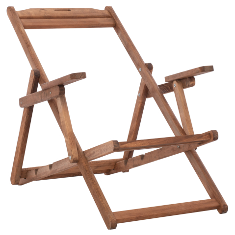 Sezlong-uri - LOUNGE CHAIR LIMNOS WITH ARM IN WALNUT HM5799.01 62.5x97x105 cm.