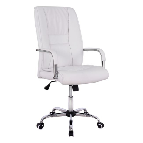 Scaune de birou - MANAGER'S OFFICE CHAIR ANGEE HM1106.02 PU IN WHITE COLOR 58,5x70x120Hcm