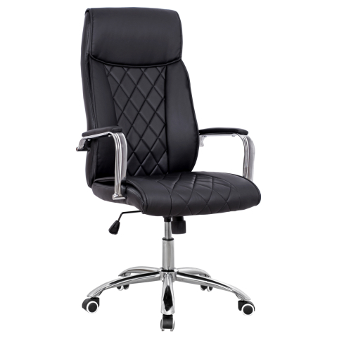 Scaune de birou - MANAGER'S OFFICE CHAIR SHAILA HM1104.01 PU LEATHER IN BLACK COLOR 64x68x116-123Ηcm