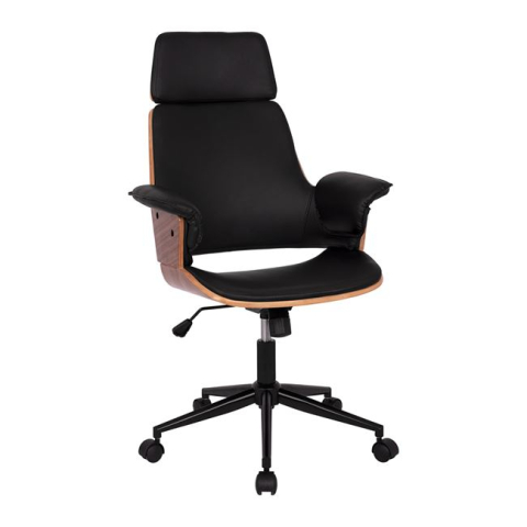 Scaune de birou - Manager's office chair Superior Pro HM1110.01 walnut color-black 67x66x120 cm