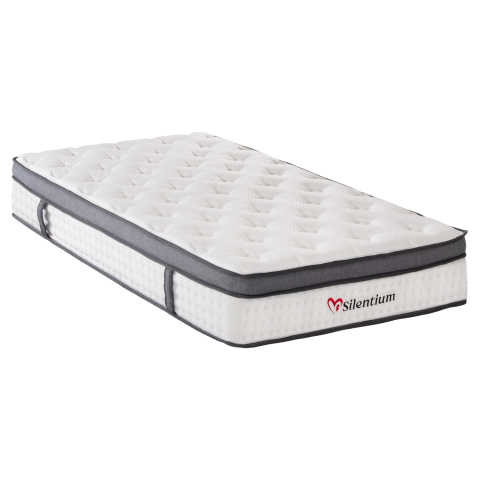 Saltele semi-duble - MATTRESS SEMI-DOUBLE SILENTIUM HM749.02 POCKET SPRINGS--WHITE 120x200x30Hcm