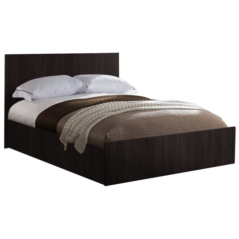 Paturi - MELAMINE BED FOR MATTRESS 160Χ200cm. WENGE FB92432.02