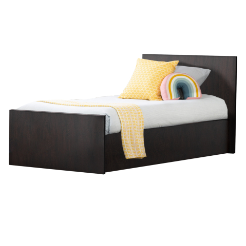 Paturi - MELAMINE BED FOR MATTRESS 90X200cm. WENGE hm2433.02