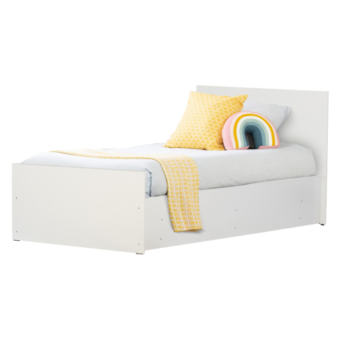 Paturi - MELAMINE BED FOR MATTRESS 90X200cm. WHITE HM2433.03