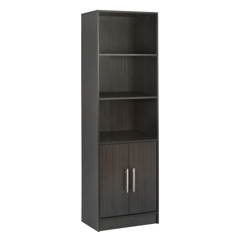 Biblioteci - Melamine bookcase ENSLEY HM2027.01 Zebrano 60x30x180