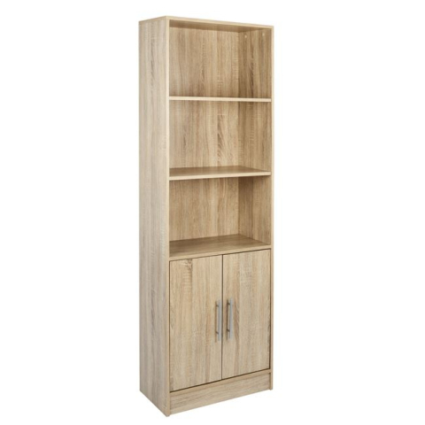 Biblioteci - Melamine bookcase ENSLEY HM2027.02 sonama 60x30x180