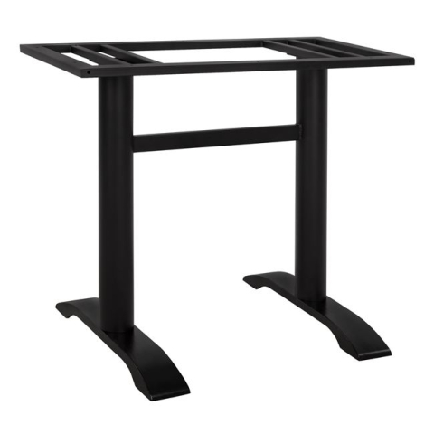 Baze pentru mese - Metal base black matte 57x54x72.5 with desktop support HM458
