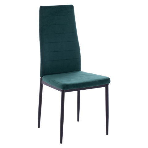 Interior - METAL CHAIR HM0037.33 GREEN VELVET WITH METAL FRAME K/D
