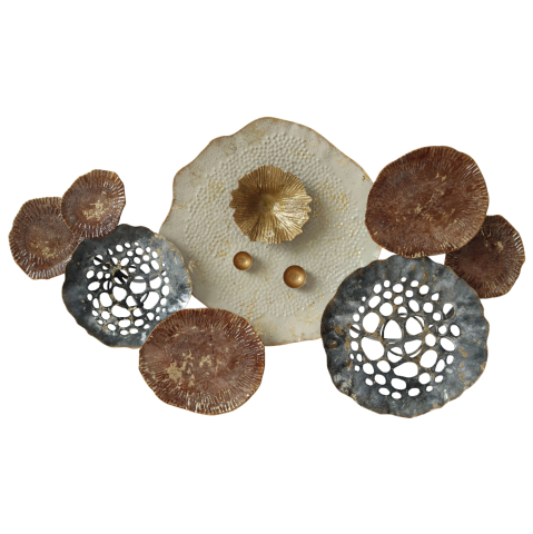 Decoratiuni de perete - METAL WALL DECORATION HM7162 CARBON TERRACOTTA 65x5x38Η cm.