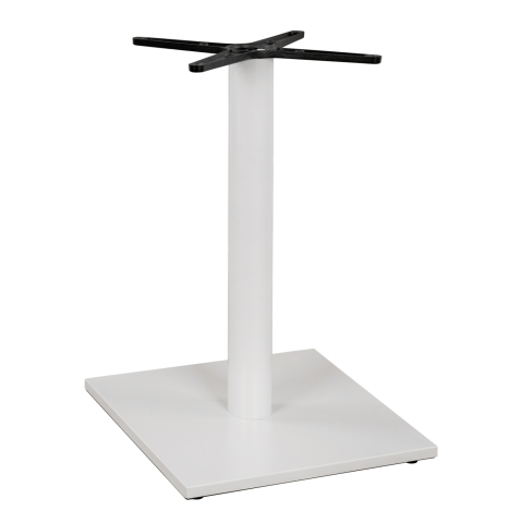 Baze pentru mese - Metallic Base White Matte 46x46x72H with cross 46x46 and adjusters HM438.02