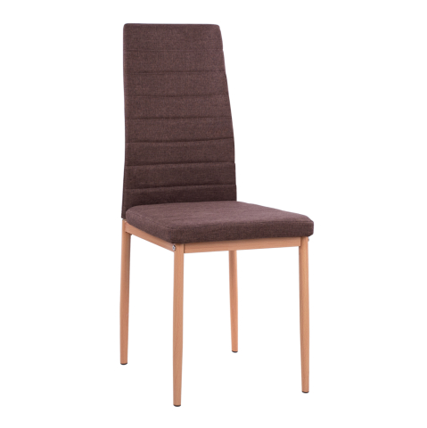 Interior - Metallic chair Lady HM0037.13 Brown fabric with metallic frame K/D 40x48x95 cm