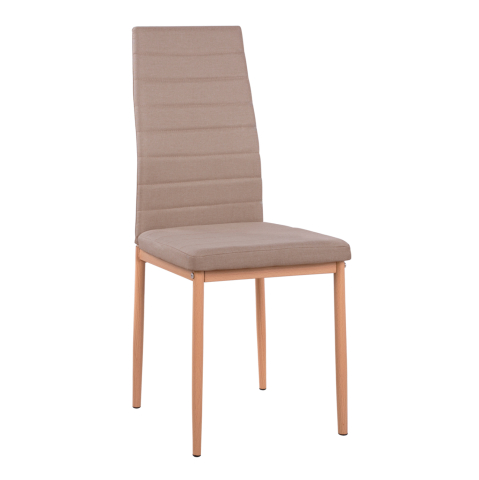 Interior - Metallic Chair Lady HM0037.14 Beige Fabric with metallic frame K/D 40x48x95 cm