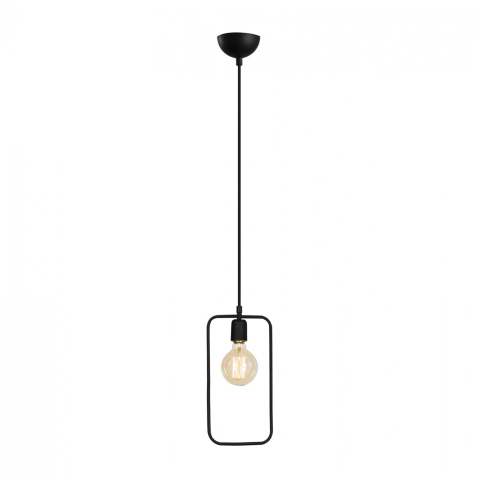 Iluminat de tavan - METALLIC PENDANT LIGHT BLACK HM7258 15Χ6Χ123 cm.