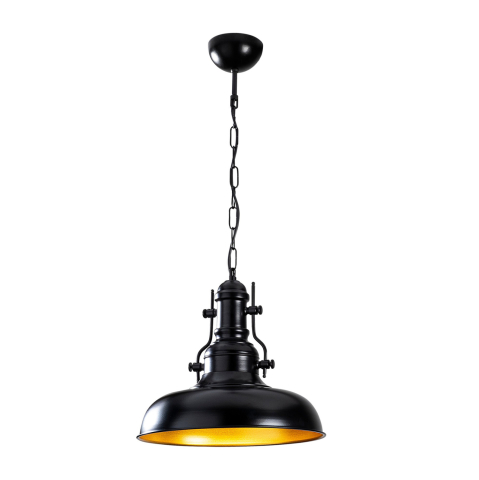 Iluminat de tavan - METALLIC PENDANT LIGHT IN BLACK HM7268 32Χ32Χ78cm