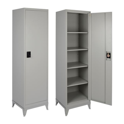 Dulapuri metalice - Metallic Wardrobe 50Χ45Χ195H with 4 shelves 1Door and legs HM10325
