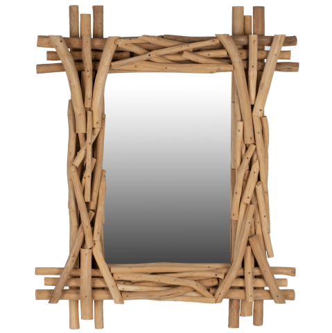 Oglinzi - MIRROR FB99372 SOLID TEAK BRANCHES NATURAL 100X80H