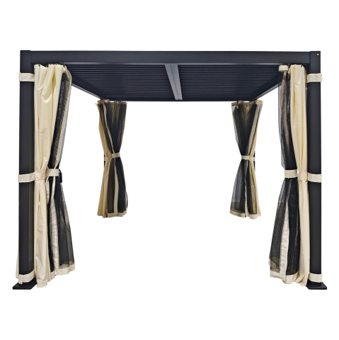Chioscuri - MOSQUITO NET and CURTAIN QUITO ΗΜ6613 FOR PERGOLAS 3X3X2.4m