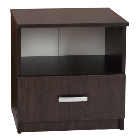 Noptiere - NIGHT STAND WITH DRAWER WENGE HM2431.02 45X40X48 cm.