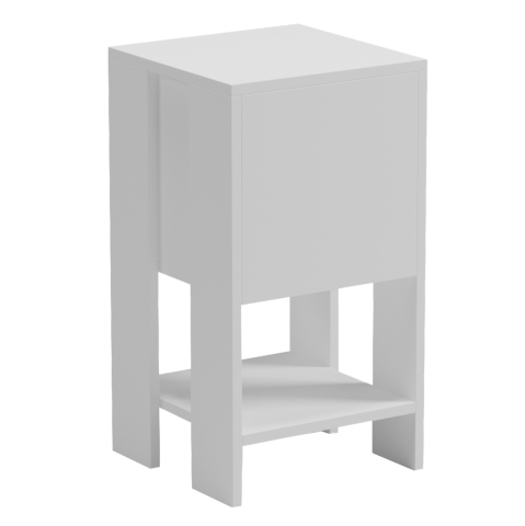 Interior - NIGHTSTAND ARGUS HM18378.02 MELAMINE IN WHITE 30x30x55Hcm.