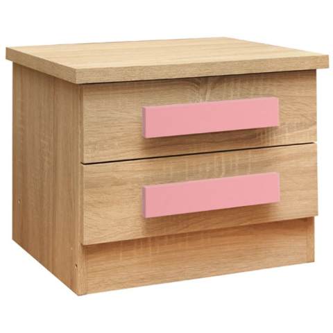 Camera copiilor - Nightstand table Playroom Sonama-Pink HM331+HM336.02 40Χ48Χ39cm