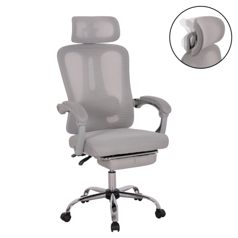 Scaune de birou - OFFICE CHAIR BARNET HM18258.02 GREY MESH-GREY FRAME NYLON 61x62x123Hcm.