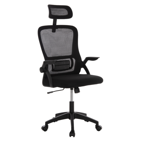 Scaune de birou - OFFICE CHAIR BLAZER HM1205.01 BLACK MESH FABRIC--BLACK ARMS 60x58x110-130Hcm.