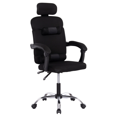 Scaune de birou - OFFICE CHAIR CRONER HM1196.01 BLACK MESH-BLACK METAL BASE 58x99x120Hcm.