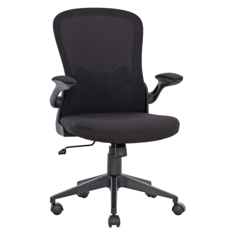 Scaune de birou - Office Chair HM1178.01, black mesh fabric, black frame, 60x56x105