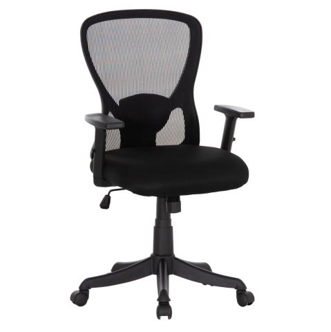 Scaune de birou - OFFICE CHAIR KRAM HM1208.01 BLACK FRAME--BLACK MESH FABRIC 64x64x100-108Hcm.