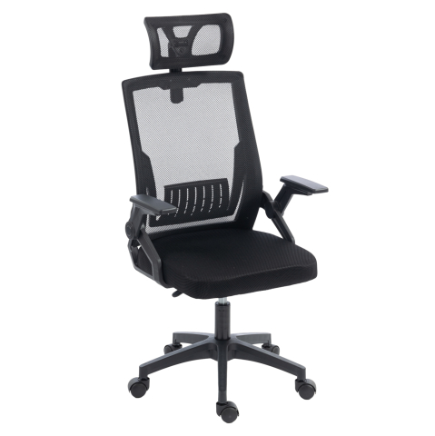 Scaune de birou - OFFICE CHAIR MATRON HM1226.01 BLACK PP and MESH FABRIC 47x47x128Hcm.