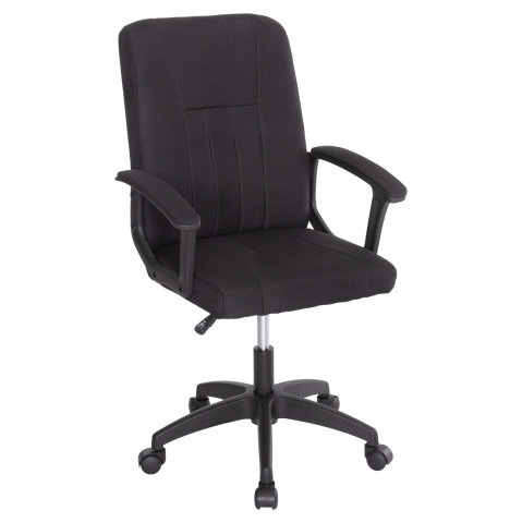 Scaune de birou - OFFICE CHAIR NIM HM1200.11 BLACK FABRIC-BLACK FRAME AND BASE 58x61x101.5Hcm.
