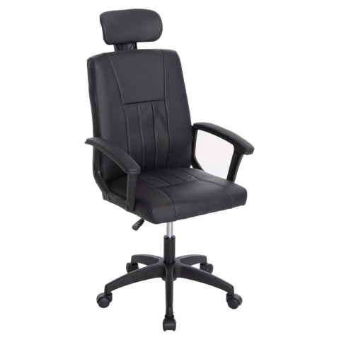 Scaune de birou - OFFICE CHAIR NIMBLE HM1199.01 BLACK PVC-BLACK FRAME AND BASE 59x64x122Hcm.