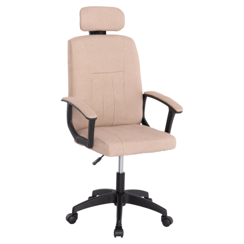 Scaune de birou - OFFICE CHAIR NIMBLE HM1199.13 KHAKI FABRIC-BLACK FRAME AND BASE 59x64x122Hcm.