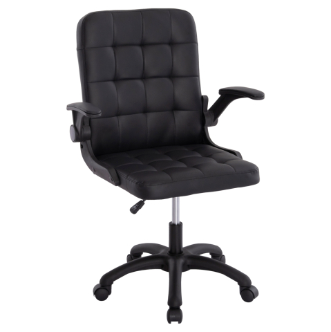 Scaune de birou - OFFICE CHAIR PORTIMA HM1197.01 BLACK PVC-FRAME and BASE 69x57x97Hcm.