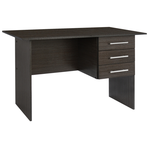 Birouri - Office melamine HM2029.01 with 3 drawers Zebrano 120x60x76cm