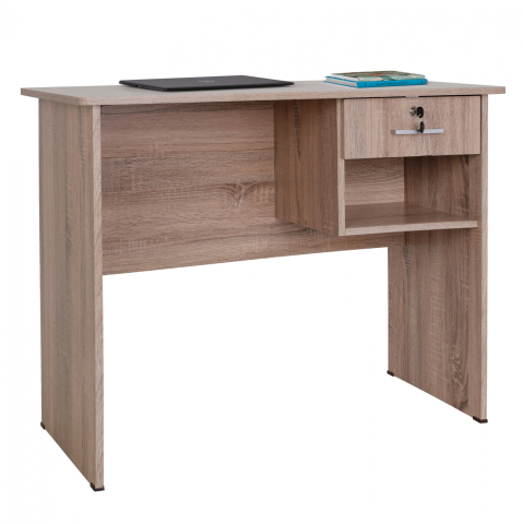 Birouri - Office melamine with drawer HM2283.02 in sonama color 90x45x74.5