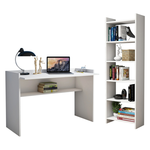 Birouri - OFFICE SET 2PCS HM11774.11 WHITE MELAMINE