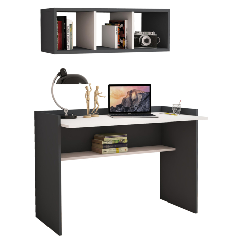 Birouri - OFFICE SET 2PCS HM11775.13 MELAMINE IN GREY-WHITE