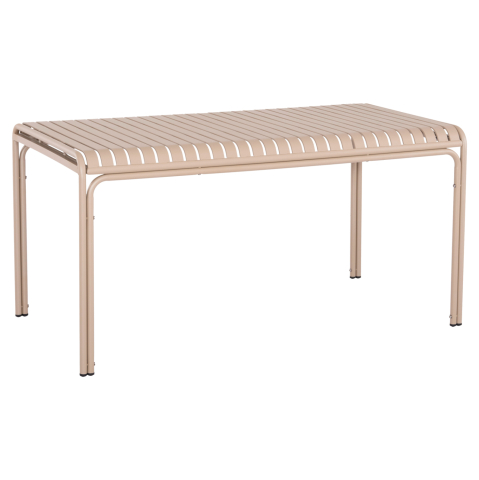 Mese - OUTDOOR ALUMINUM TABLE RACHEL HM6339.04 CHAMPAGNE COLOR 150x80x76Hcm.
