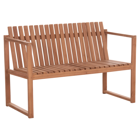 Banci - OUTDOOR BENCH 2-SEATER VED HM18124 TEAK WOOD IN NATURAL COLOR 130x60x86Hcm.