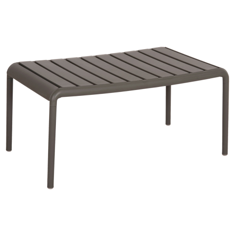 Mese - OUTDOOR COFFEE TABLE KORVER HM6334.05 POLYPROPYLENE IN DARK OLIVE 100x60x46Hcm.
