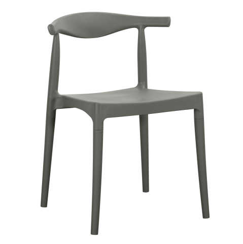 Exterior - OUTDOOR DINING CHAIR ALOR HM6624.05 POLYPROPYLENE IN OLIVE GREEN 47x55x74.5Hcm.