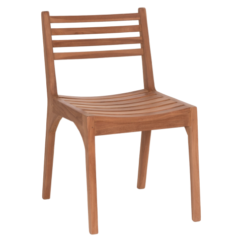 Exterior - OUTDOOR DINING CHAIR PAVEL HM6615 TEAK WOOD--NATURAL COLOR 46x54x78Hcm