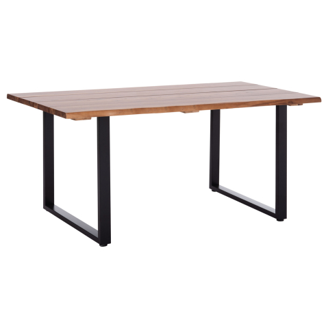 Mese - OUTDOOR DINING TABLE FRIGGO HM6297.01 ACACIA WOOD 3.5cm thick--METAL LEGS 160x80x77Hcm