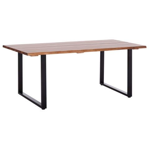 Mese - OUTDOOR DINING TABLE FRIGGO HM6298.02 ACACIA WOOD 2.6cm thick--METAL LEGS 200x100x76Hcm