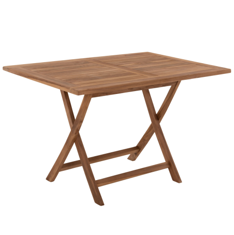 Mese - OUTDOOR DINING TABLE KENDALL HM9542 FOLDABLE-TEAK IN NATURAL COLOR 120x80x75Hcm.