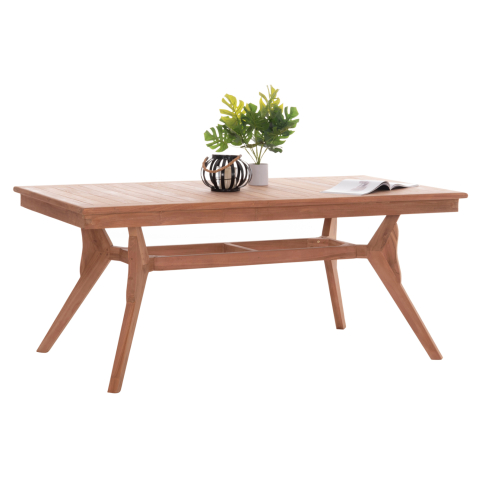Mese - OUTDOOR DINING TABLE WONDER HM18116 TEAK WOOD--NATURAL COLOR 180x91x75Hcm.