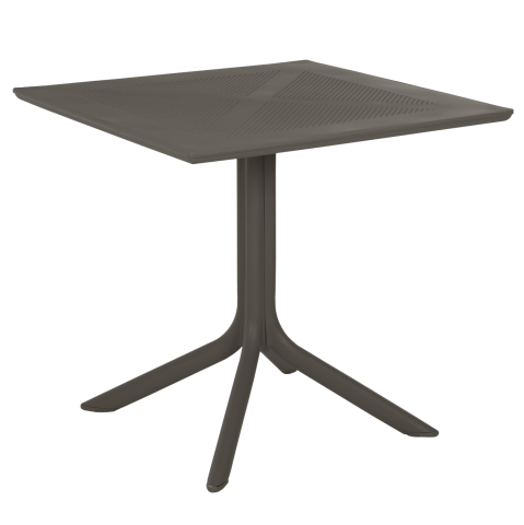 Mese - OUTDOOR POLYPROPYLENE SQUARE TABLE LUNAR HM5930.15 DARK OLIVE 80x80x75Hcm.
